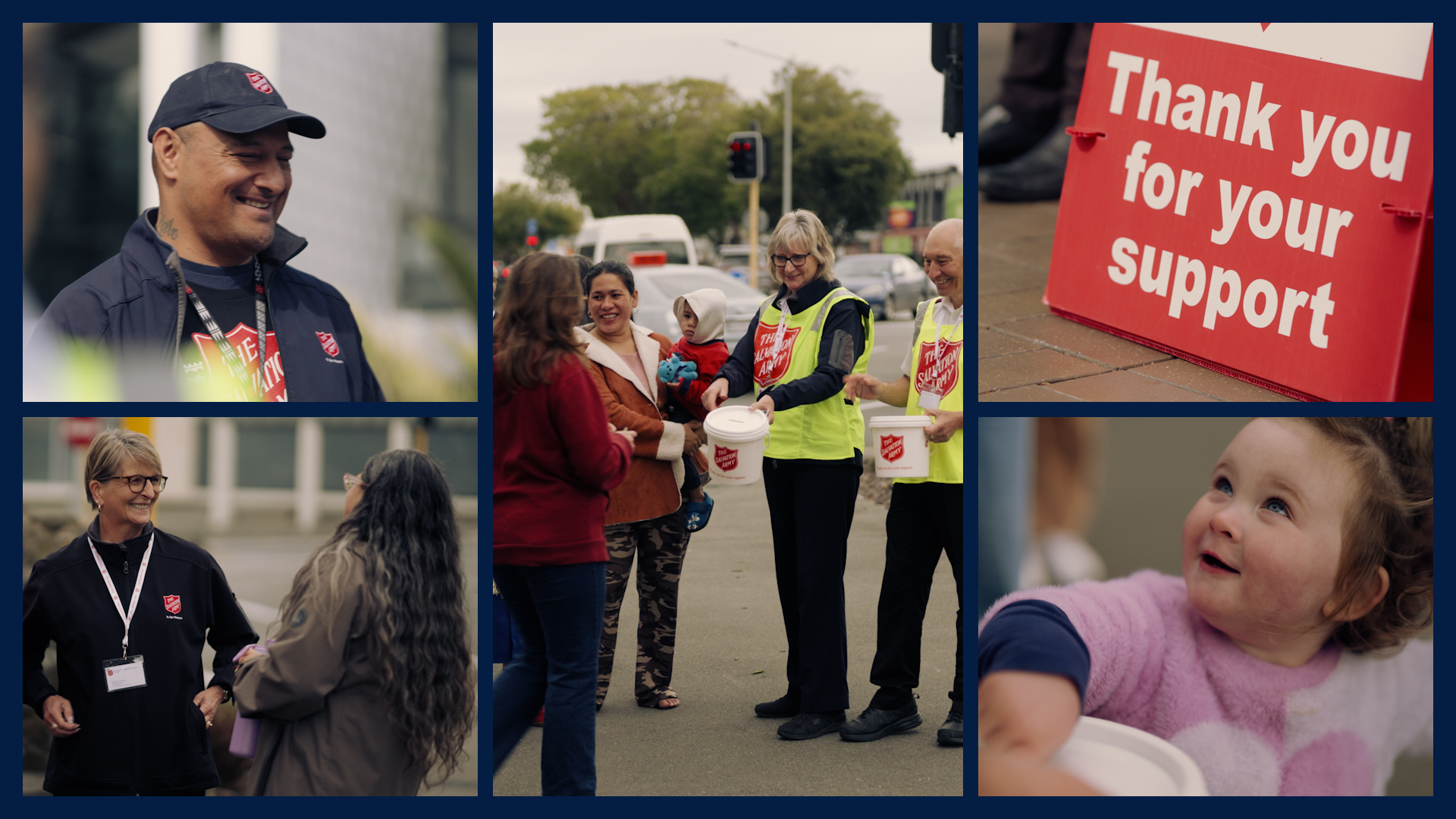 Split screen of collections